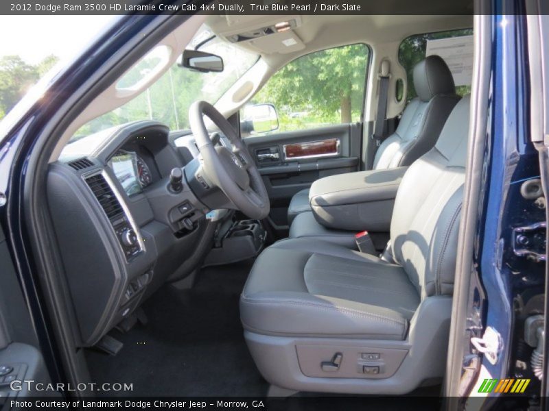 True Blue Pearl / Dark Slate 2012 Dodge Ram 3500 HD Laramie Crew Cab 4x4 Dually