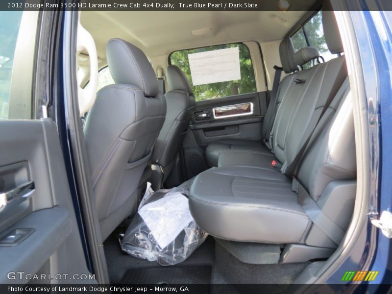 True Blue Pearl / Dark Slate 2012 Dodge Ram 3500 HD Laramie Crew Cab 4x4 Dually