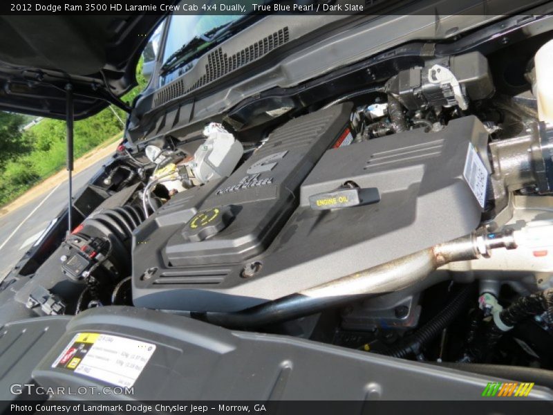 True Blue Pearl / Dark Slate 2012 Dodge Ram 3500 HD Laramie Crew Cab 4x4 Dually