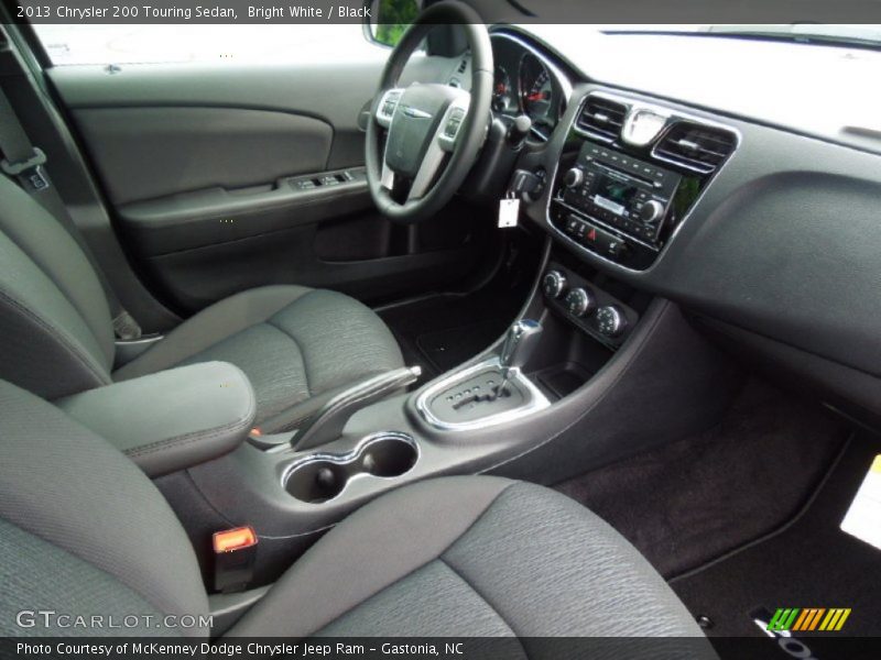 Bright White / Black 2013 Chrysler 200 Touring Sedan