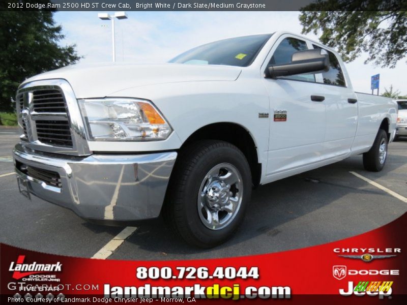 Bright White / Dark Slate/Medium Graystone 2012 Dodge Ram 2500 HD ST Crew Cab