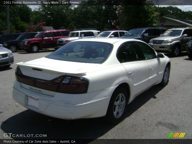 Ivory White / Dark Pewter 2001 Pontiac Bonneville SE