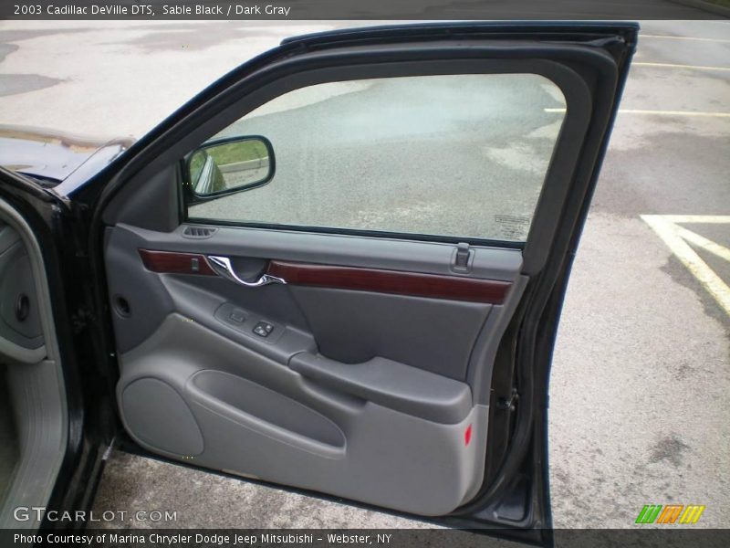 Sable Black / Dark Gray 2003 Cadillac DeVille DTS
