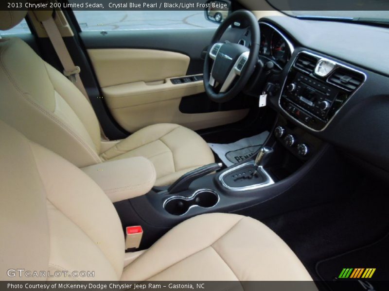  2013 200 Limited Sedan Black/Light Frost Beige Interior