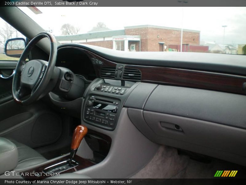 Sable Black / Dark Gray 2003 Cadillac DeVille DTS