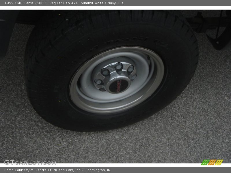 Summit White / Navy Blue 1999 GMC Sierra 2500 SL Regular Cab 4x4