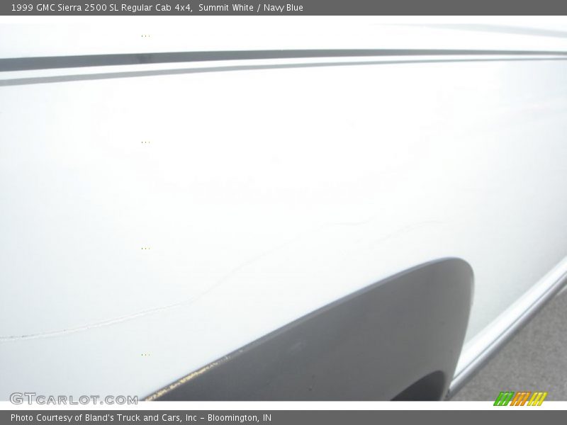 Summit White / Navy Blue 1999 GMC Sierra 2500 SL Regular Cab 4x4