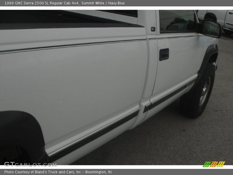 Summit White / Navy Blue 1999 GMC Sierra 2500 SL Regular Cab 4x4