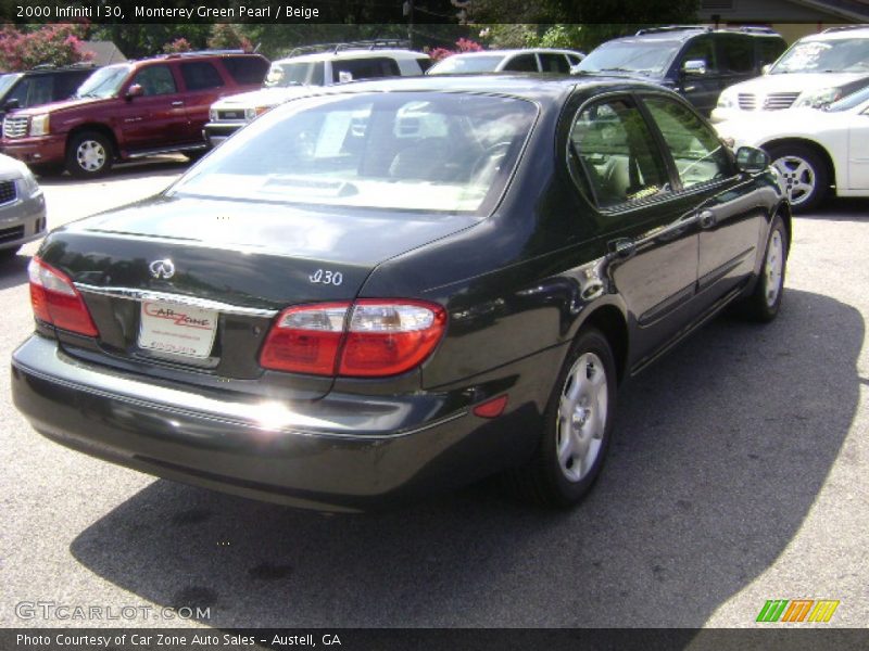 Monterey Green Pearl / Beige 2000 Infiniti I 30