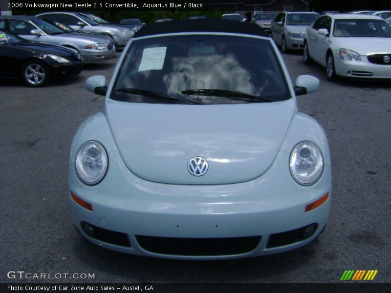 Aquarius Blue / Black 2006 Volkswagen New Beetle 2.5 Convertible