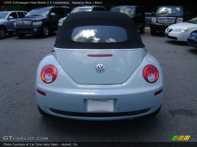 Aquarius Blue / Black 2006 Volkswagen New Beetle 2.5 Convertible