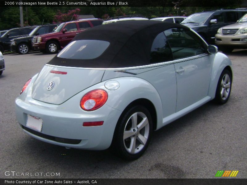 Aquarius Blue / Black 2006 Volkswagen New Beetle 2.5 Convertible