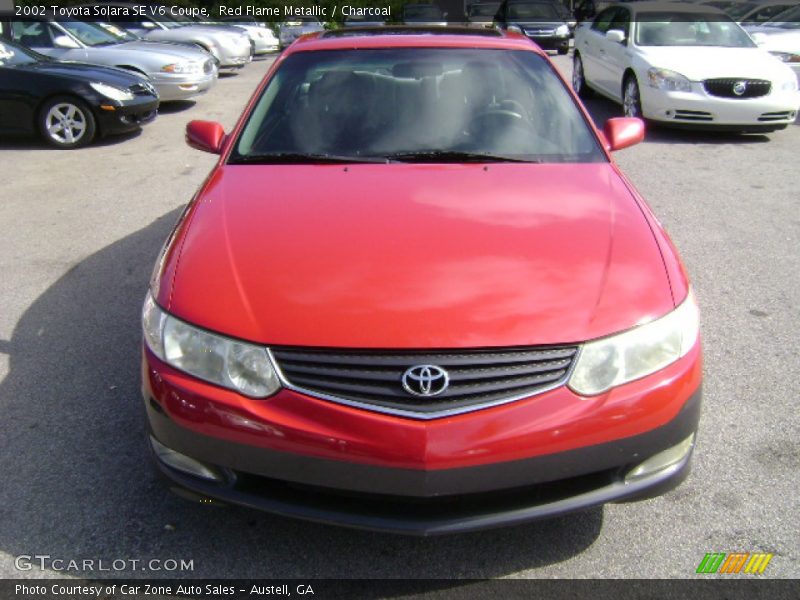 Red Flame Metallic / Charcoal 2002 Toyota Solara SE V6 Coupe