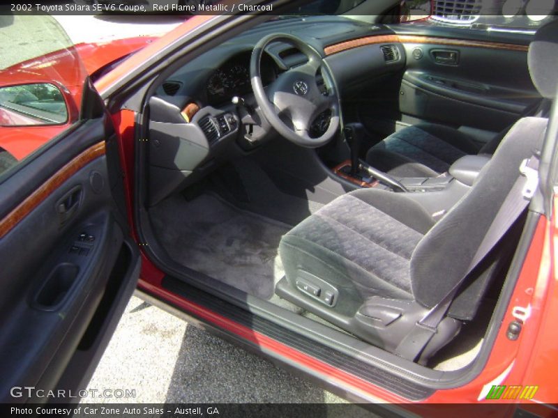 Red Flame Metallic / Charcoal 2002 Toyota Solara SE V6 Coupe