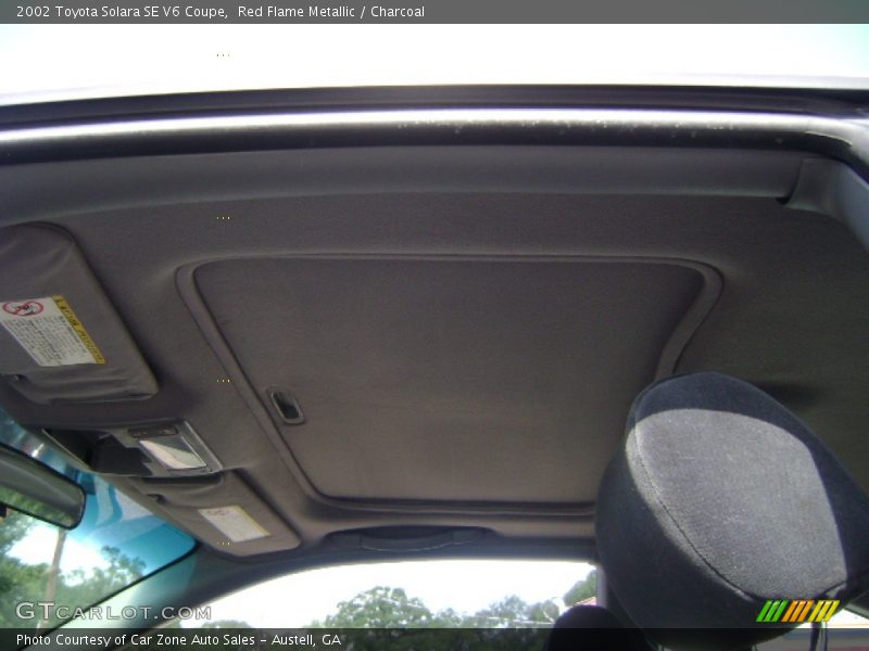 Red Flame Metallic / Charcoal 2002 Toyota Solara SE V6 Coupe