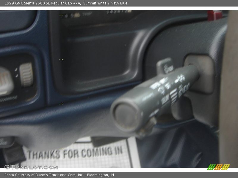 Summit White / Navy Blue 1999 GMC Sierra 2500 SL Regular Cab 4x4