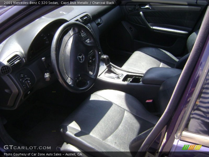 Capri Blue Metallic / Charcoal Black 2001 Mercedes-Benz C 320 Sedan
