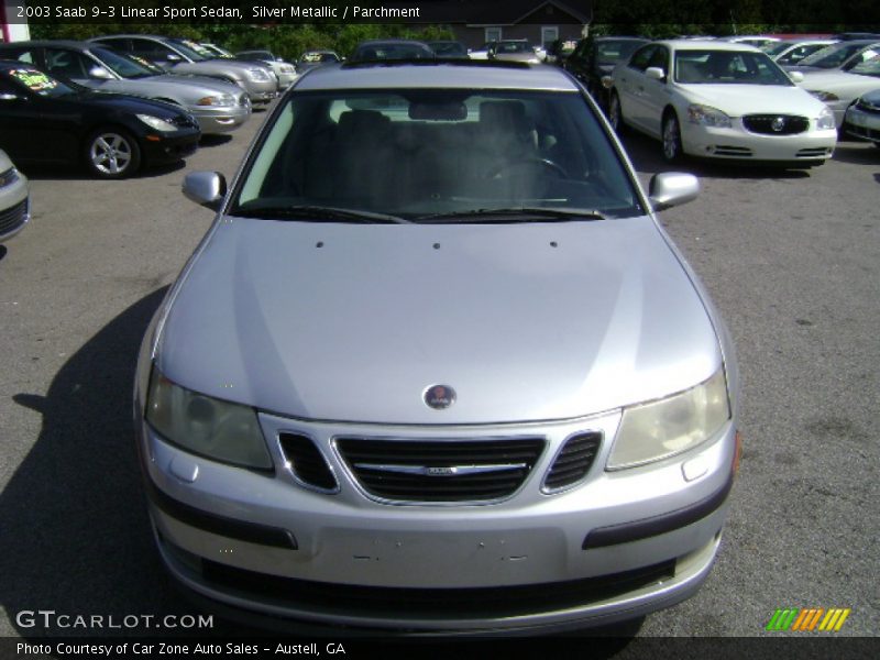 Silver Metallic / Parchment 2003 Saab 9-3 Linear Sport Sedan