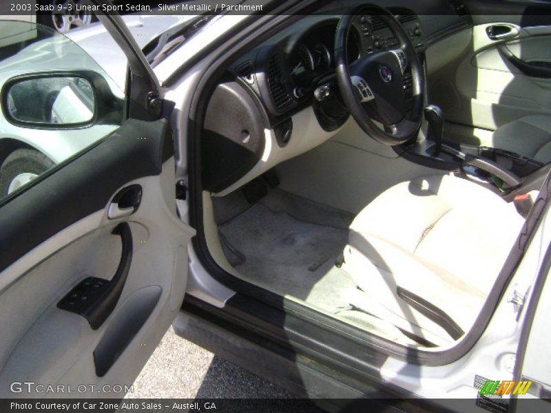 Silver Metallic / Parchment 2003 Saab 9-3 Linear Sport Sedan