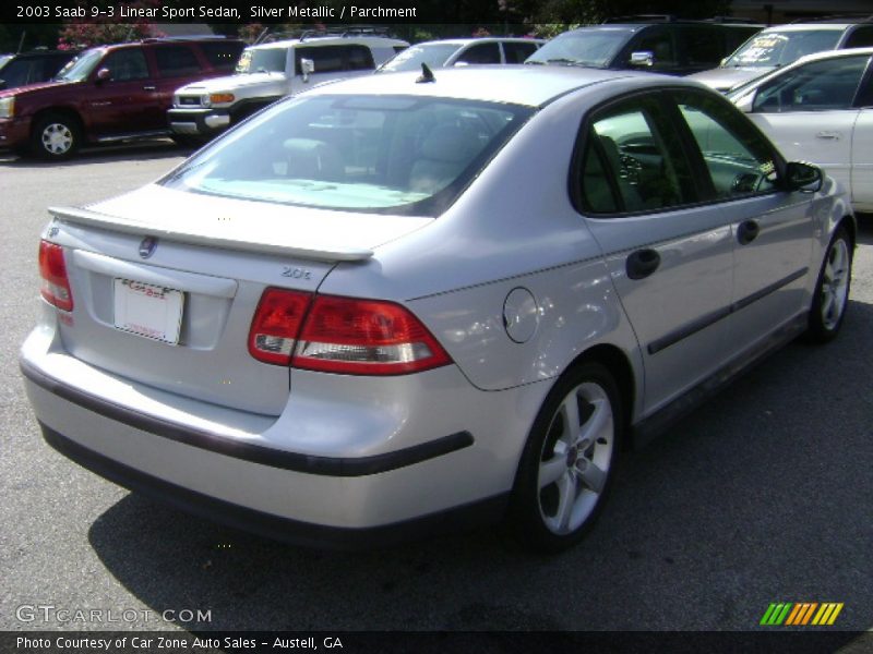 Silver Metallic / Parchment 2003 Saab 9-3 Linear Sport Sedan