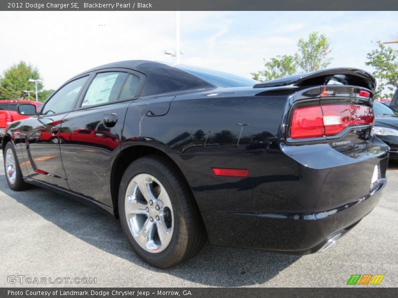 Blackberry Pearl / Black 2012 Dodge Charger SE