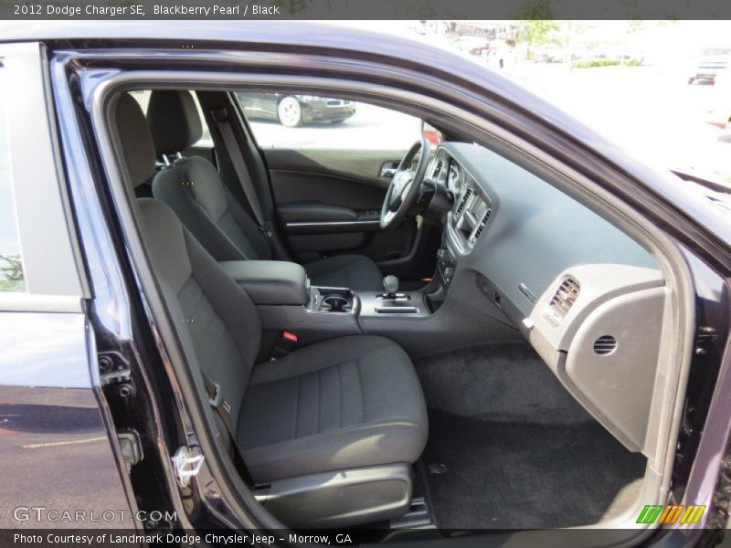 Blackberry Pearl / Black 2012 Dodge Charger SE