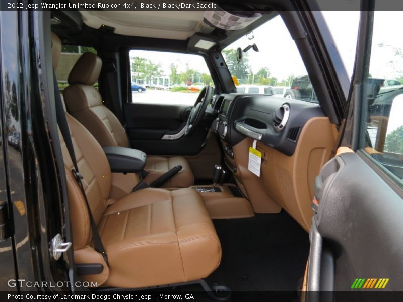 Black / Black/Dark Saddle 2012 Jeep Wrangler Unlimited Rubicon 4x4