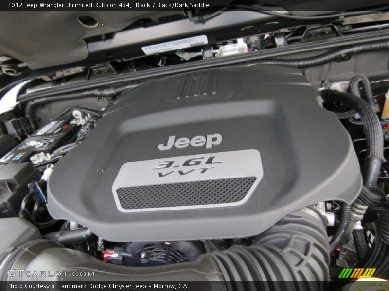 Black / Black/Dark Saddle 2012 Jeep Wrangler Unlimited Rubicon 4x4