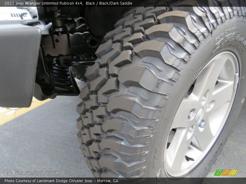 Black / Black/Dark Saddle 2012 Jeep Wrangler Unlimited Rubicon 4x4