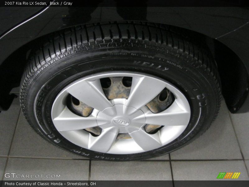 Black / Gray 2007 Kia Rio LX Sedan
