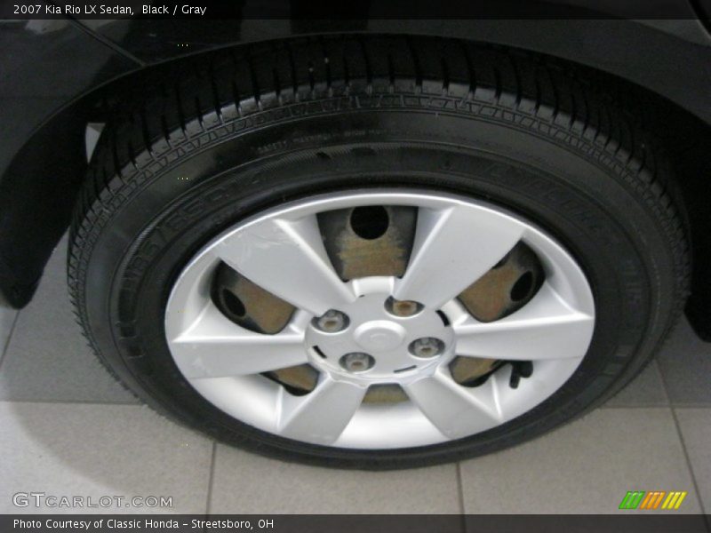 Black / Gray 2007 Kia Rio LX Sedan
