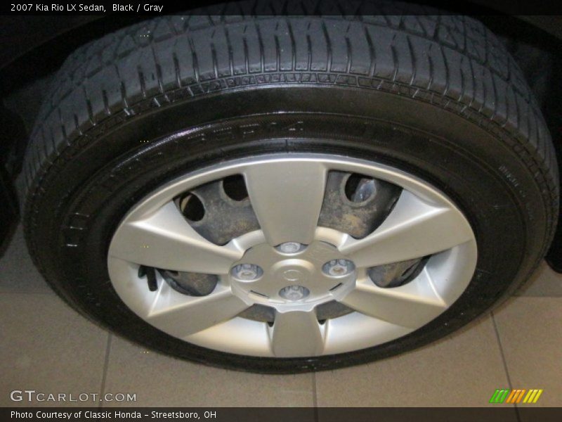 Black / Gray 2007 Kia Rio LX Sedan