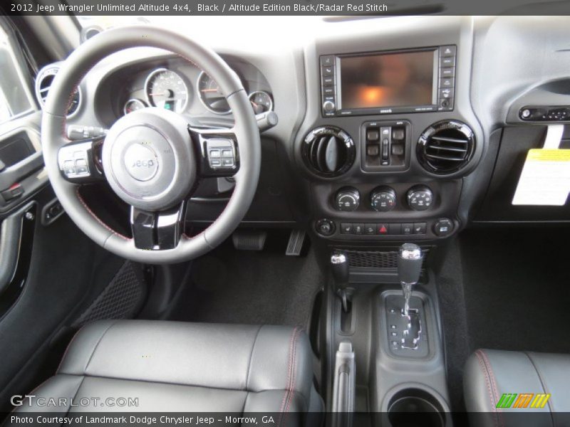 Dashboard of 2012 Wrangler Unlimited Altitude 4x4