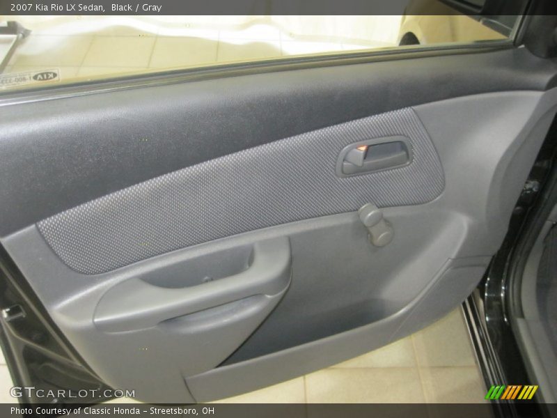 Black / Gray 2007 Kia Rio LX Sedan