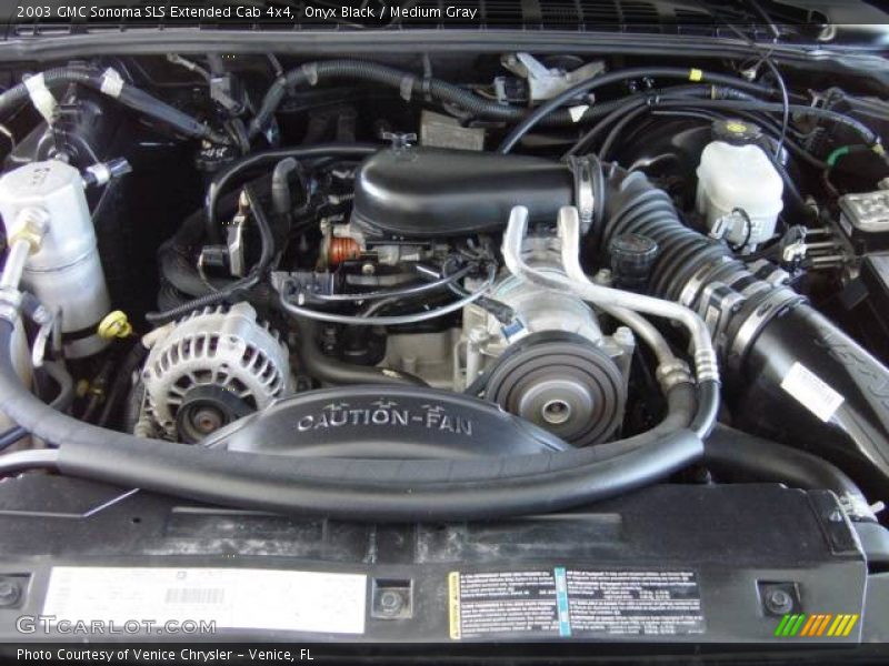 Onyx Black / Medium Gray 2003 GMC Sonoma SLS Extended Cab 4x4