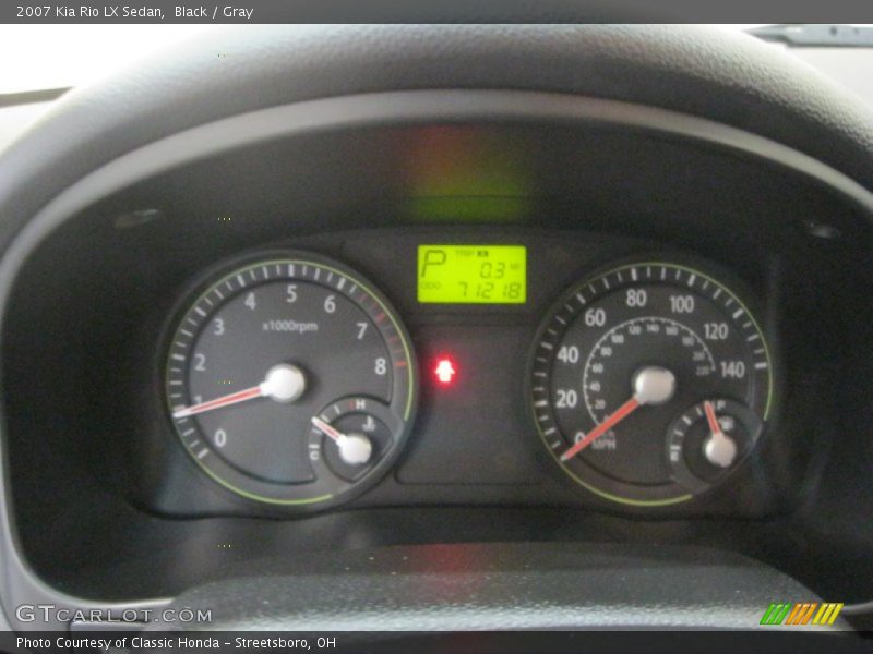 Black / Gray 2007 Kia Rio LX Sedan