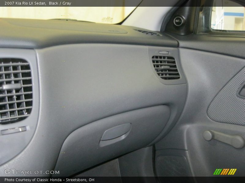 Black / Gray 2007 Kia Rio LX Sedan