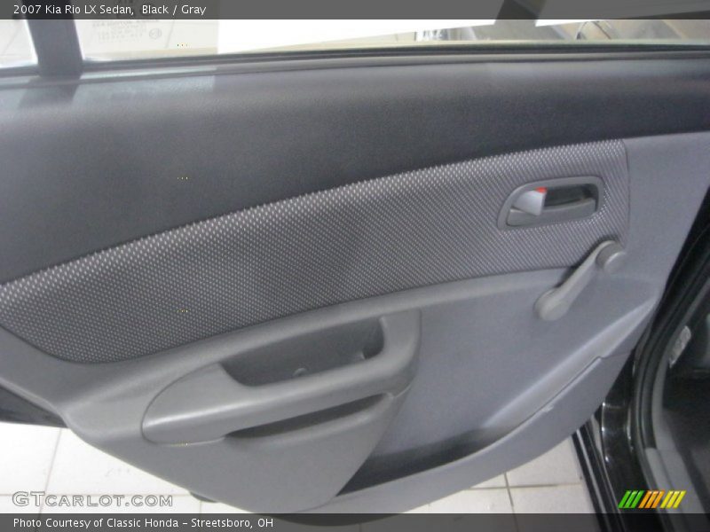Black / Gray 2007 Kia Rio LX Sedan