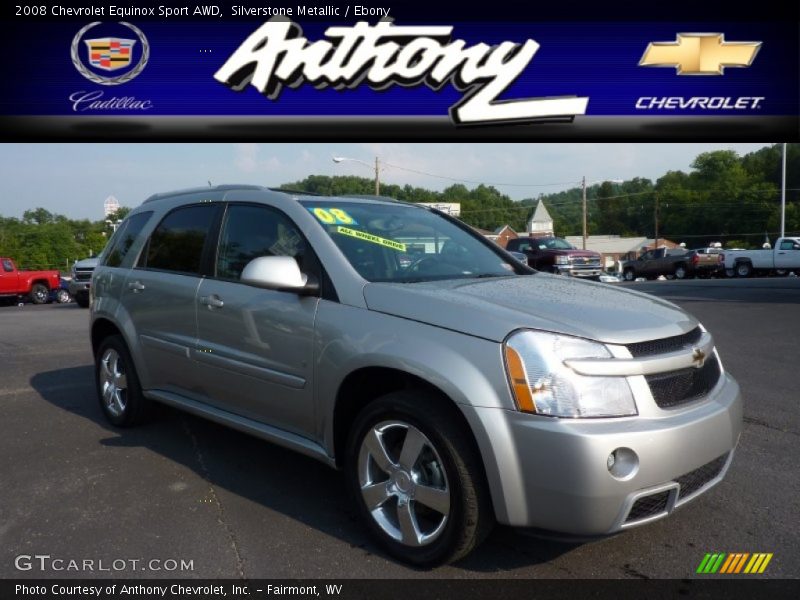 Silverstone Metallic / Ebony 2008 Chevrolet Equinox Sport AWD