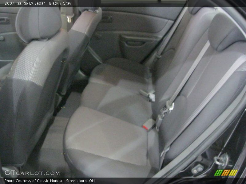 Black / Gray 2007 Kia Rio LX Sedan