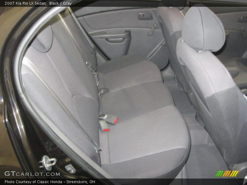 Black / Gray 2007 Kia Rio LX Sedan