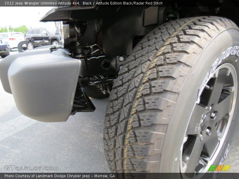 Black / Altitude Edition Black/Radar Red Stitch 2012 Jeep Wrangler Unlimited Altitude 4x4