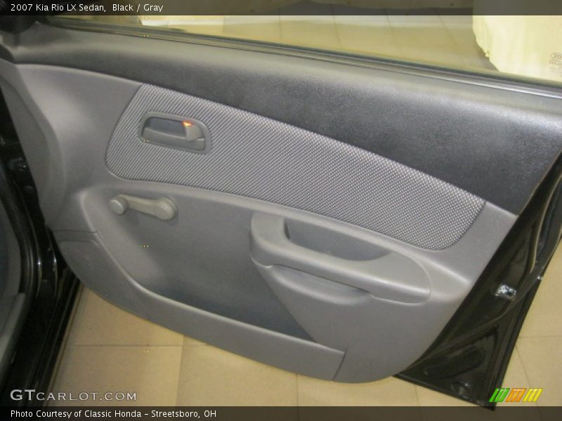 Black / Gray 2007 Kia Rio LX Sedan