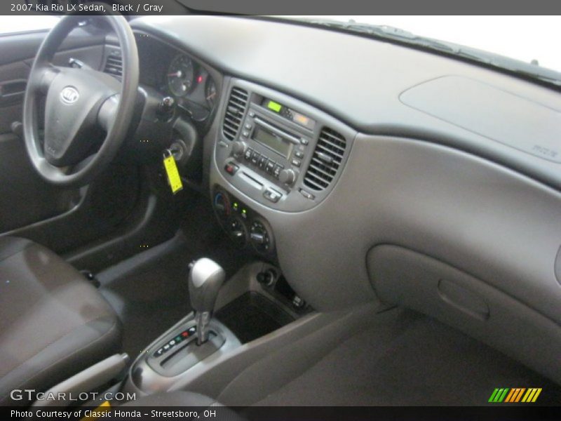 Black / Gray 2007 Kia Rio LX Sedan