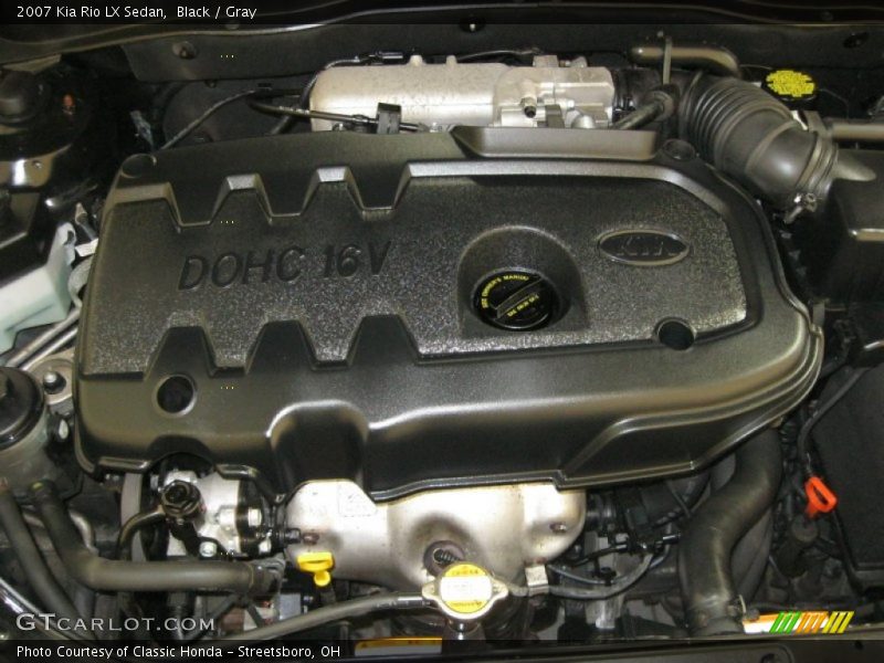 Black / Gray 2007 Kia Rio LX Sedan