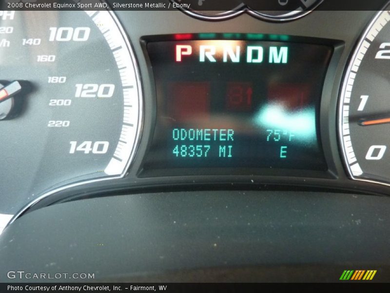 Silverstone Metallic / Ebony 2008 Chevrolet Equinox Sport AWD