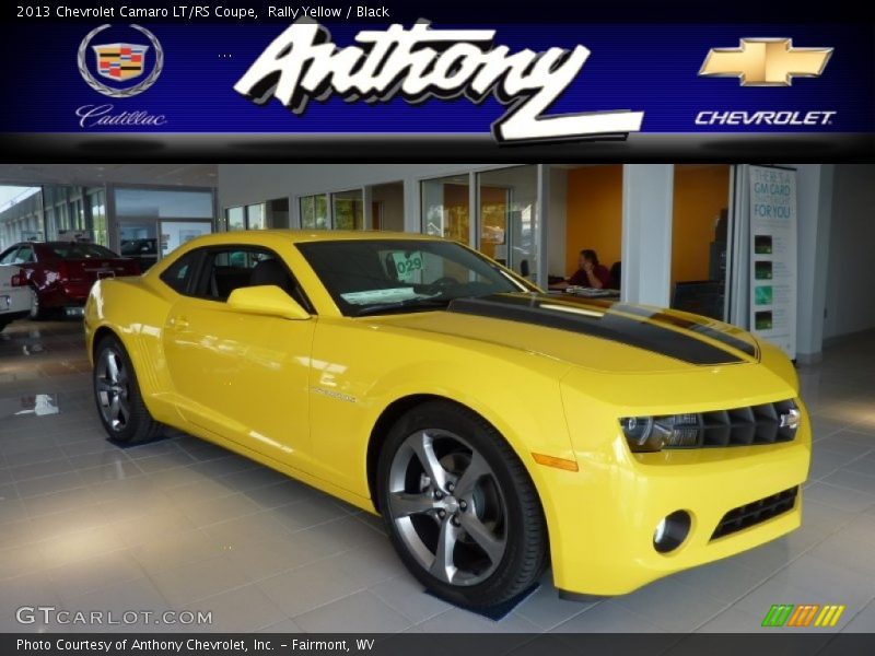 Rally Yellow / Black 2013 Chevrolet Camaro LT/RS Coupe