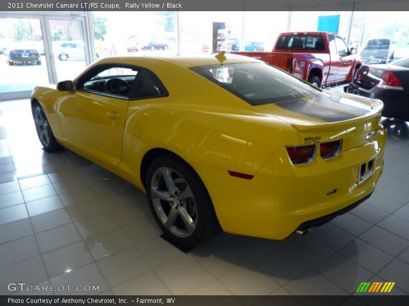 Rally Yellow / Black 2013 Chevrolet Camaro LT/RS Coupe