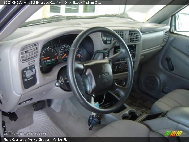 Onyx Black / Medium Gray 2003 GMC Sonoma SLS Extended Cab 4x4