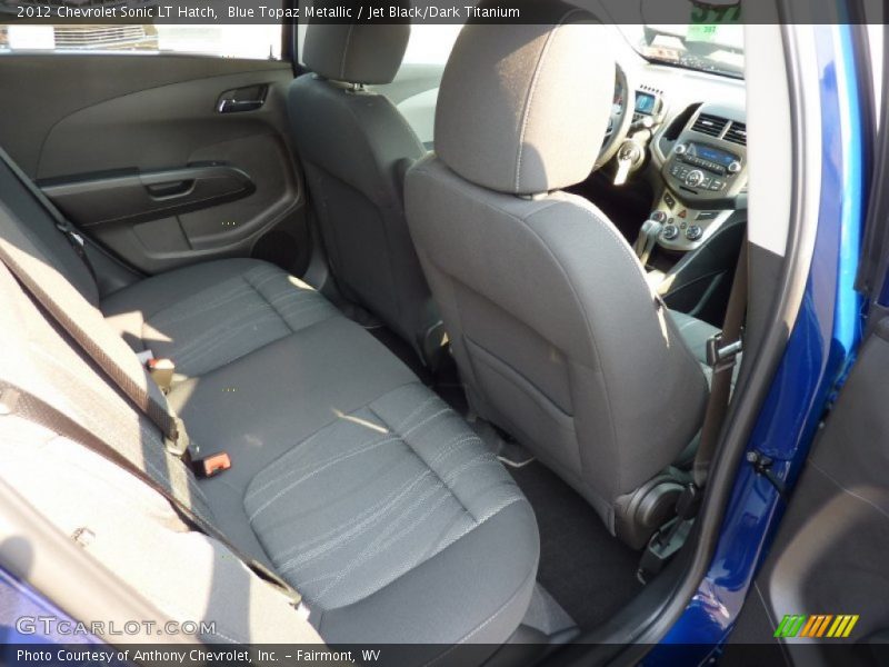 Blue Topaz Metallic / Jet Black/Dark Titanium 2012 Chevrolet Sonic LT Hatch